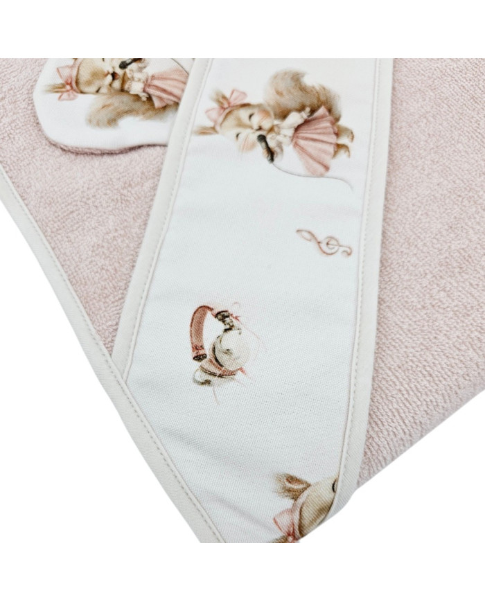 Serviette de bain en bambou SINGER/ROSE PINK