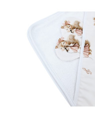 Serviette de bain en bambou SINGER/WHITE