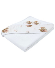 Badetuch aus Bambus SINGER/WHITE