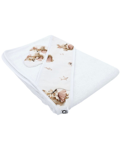 Badetuch aus Bambus SINGER/WHITE