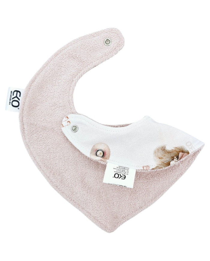 Pull-up bib BAMBOO SINGER/ROSE PINK