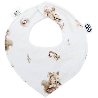 Śliniak na napy BAMBUS PIOSENKARKA/BIAŁY