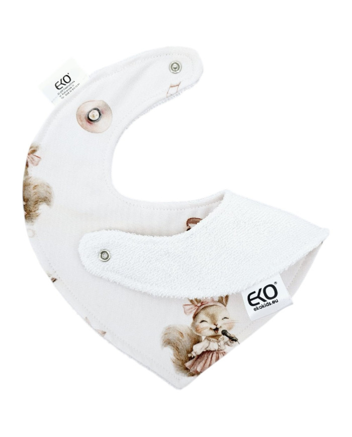 Pull-up bib BAMBOO SINGER/WHITE