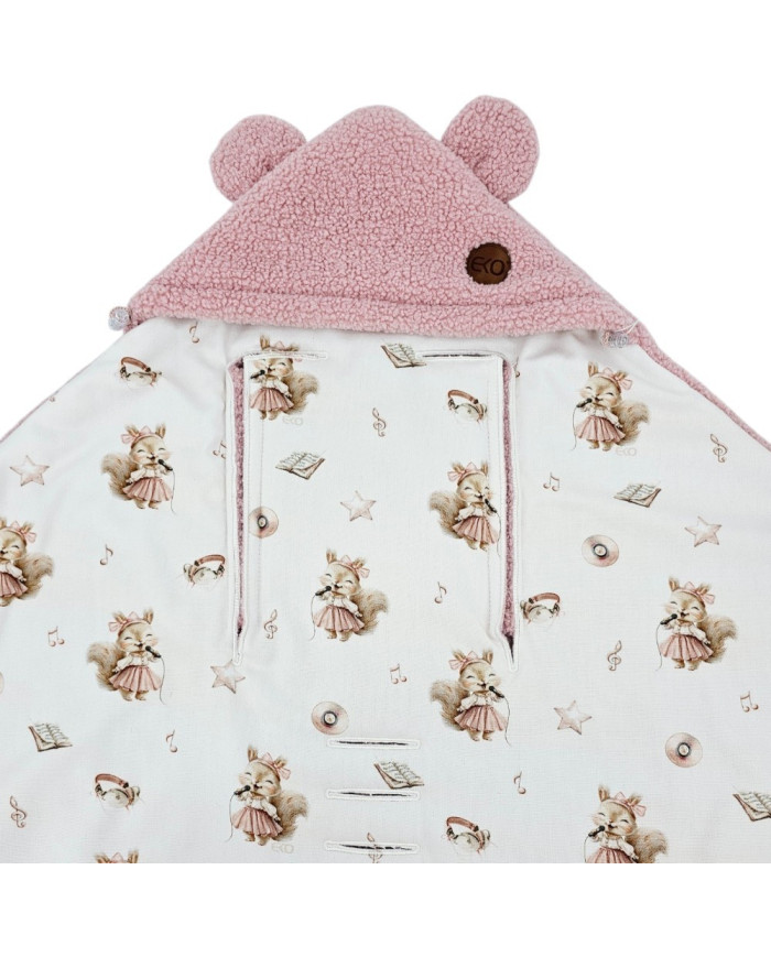 Autokrēsliņa guļammaiss BAMBOO+BOUCLE 3 un 5 punktu jostas SINGER