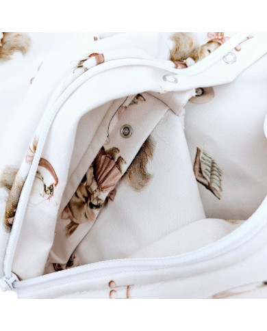 2in1 Śpiworek bambusowy niemowlęcy wielofunkcyjny PIOSENKARKA