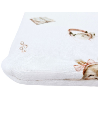 Oreiller plat en bambou 30x40 cm – Antiallergique avec rembourrage SINGER