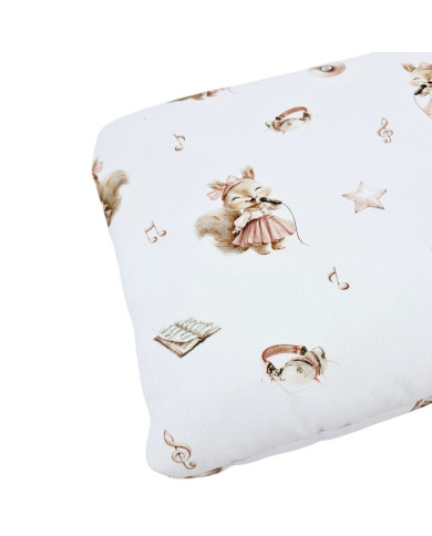 Oreiller plat en bambou 30x40 cm – Antiallergique avec rembourrage SINGER