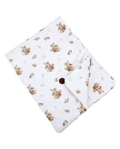 Bamboo Blanket 90x120 cm with Filling – Breathable & Soft Baby Crib Quilt SINGER