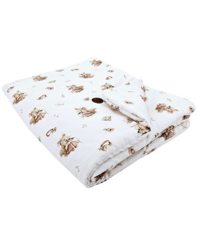 Bamboo Blanket 90x120 cm with Filling – Breathable & Soft Baby Crib Quilt SINGER