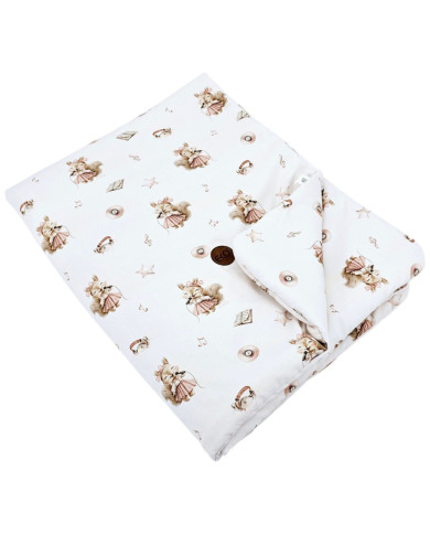 Bamboo Blanket 90x120 cm with Filling – Breathable & Soft Baby Crib Quilt SINGER