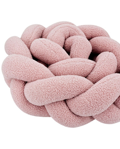 Tour de lit tressé en bouclé – Doux et Élégant pour Bébé PINK