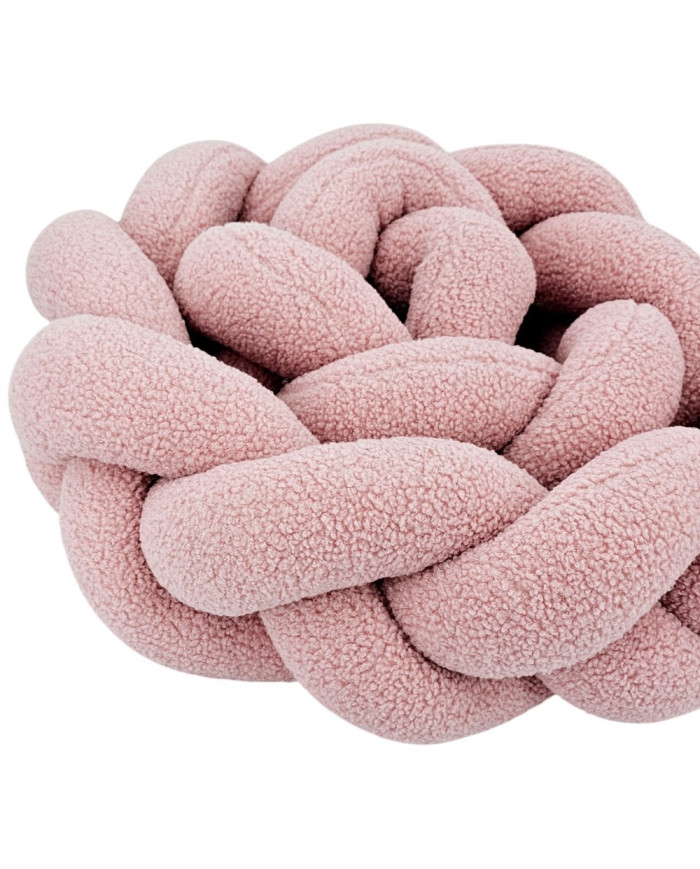 Pīts gultiņas apmales aizsargs no bouclé – Mīksts un Stilīgs PINK