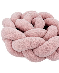 Pīts gultiņas apmales aizsargs no bouclé – Mīksts un Stilīgs PINK