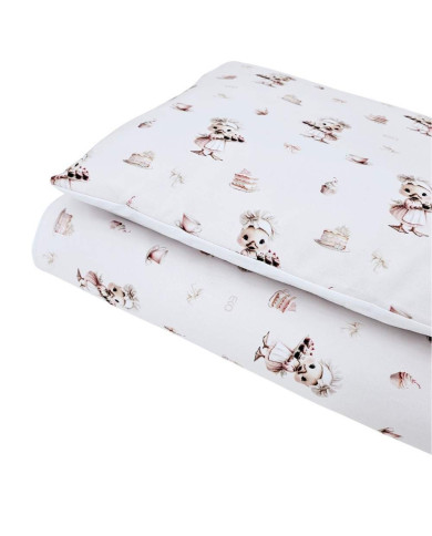 Printed cotton bedding - 2-piece 135x100 cm COOK