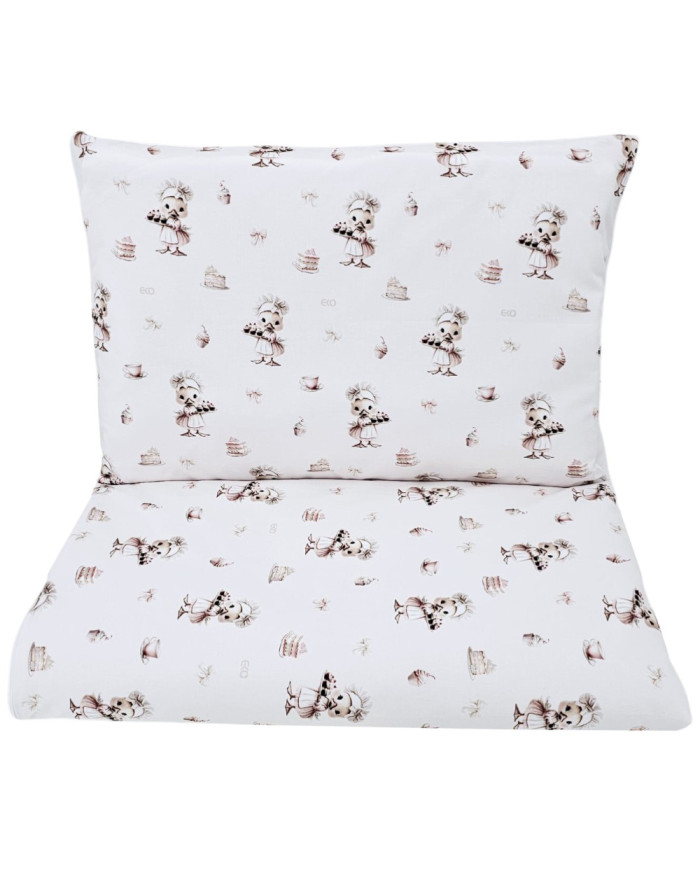 Printed cotton bedding - 2-piece 135x100 cm COOK