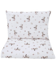 Printed cotton bedding - 2-piece 135x100 cm COOK