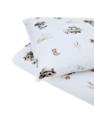 Printed cotton bedding - 2-piece 120x90 cm FARMER