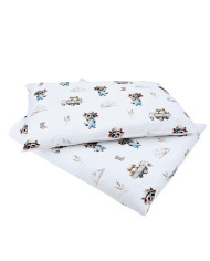 Printed cotton bedding - 2-piece 120x90 cm FARMER