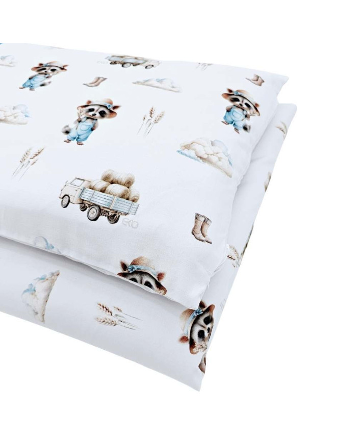 Printed cotton bedding - 2-piece 120x90 cm FARMER