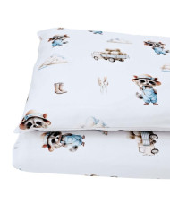 Printed cotton bedding - 2-piece 120x90 cm FARMER