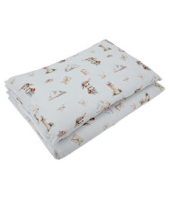 Printed cotton bedding - 2-piece 120x90 cm POSTMAN