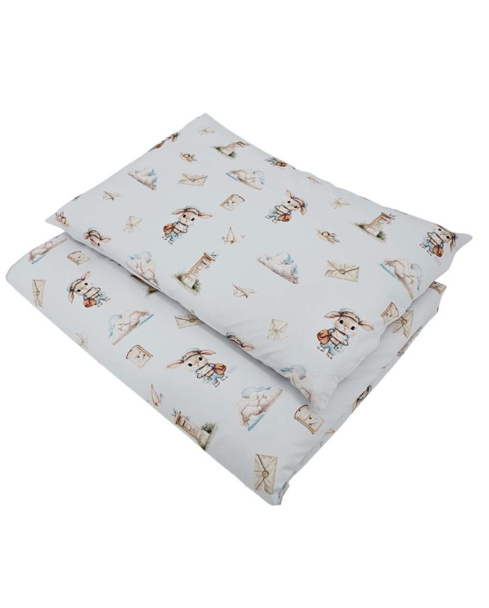 Printed cotton bedding - 2-piece 120x90 cm POSTMAN