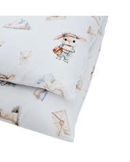 Printed cotton bedding - 2-piece 135x100 cm POSTMAN