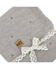 Merino Wool Knitted Blanket 80x100 cm - SAND