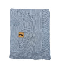 Couverture tricotée en bambou Spikes JEANS