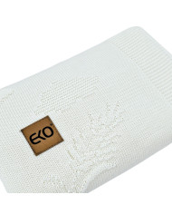 Bambusová pletená deka Spikes ECRU