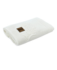 Bamboo knitted blanket Spikes ECRU