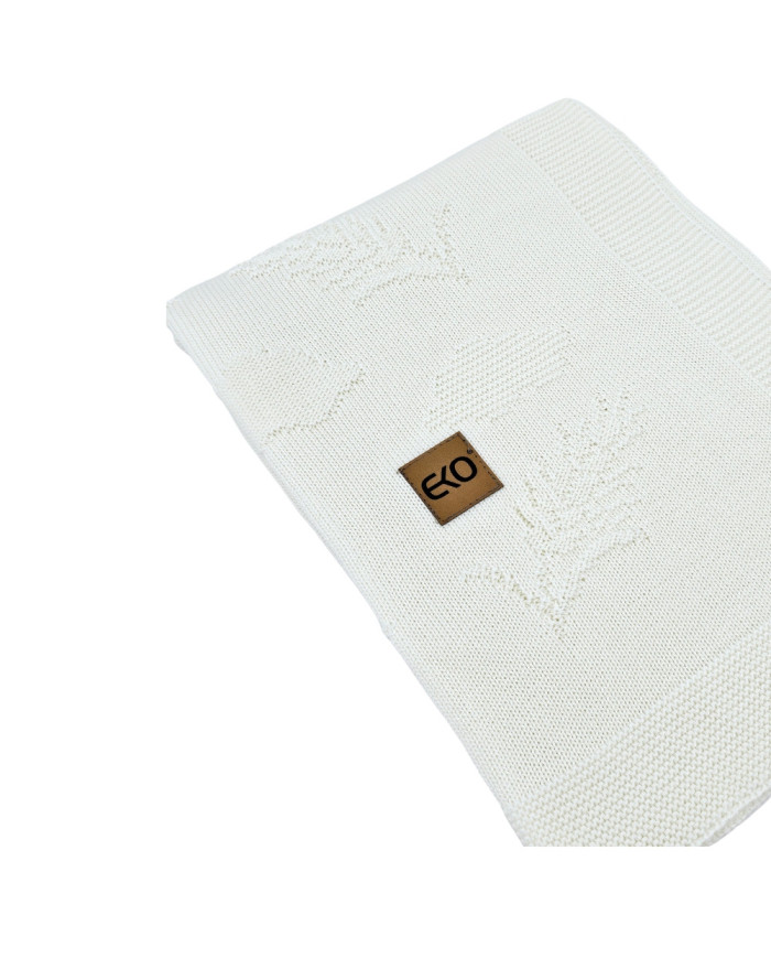 Kłosy pletena dekica od bambusa  ECRU