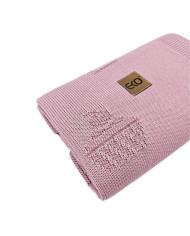 Couverture tricotée en bambou MUFFINS LILAC