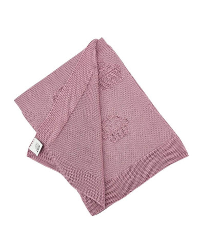 Pletena bambusova deka MUFFINS LILAC