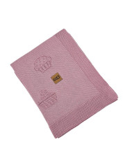 Pletena bambusova deka MUFFINS LILAC