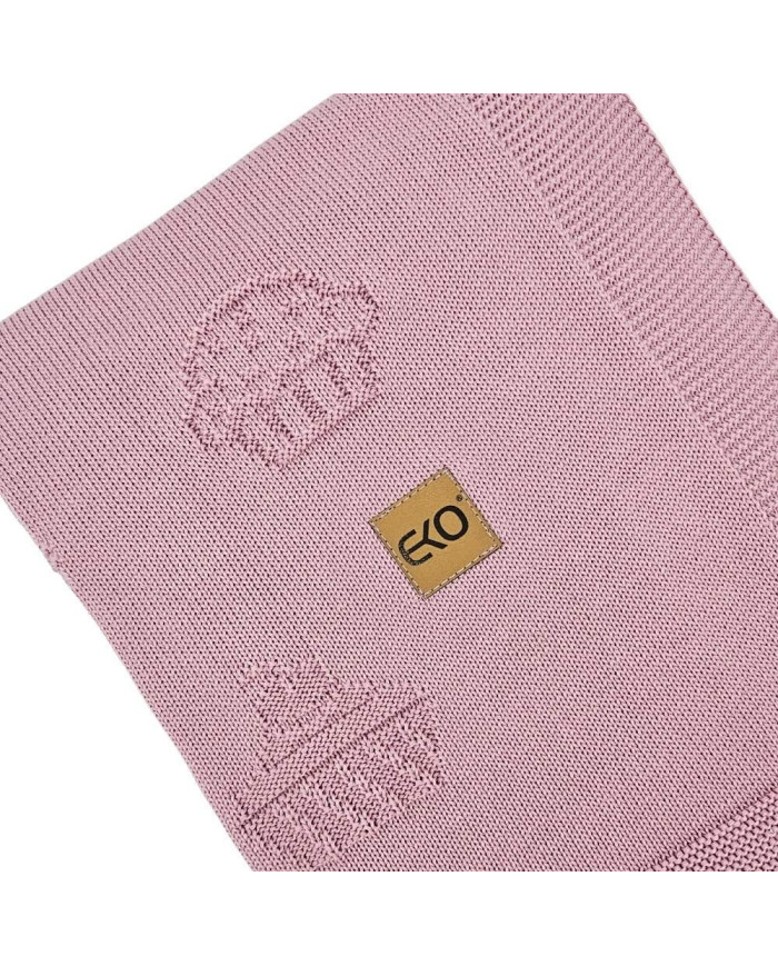 Couverture tricotée en bambou MUFFINS LILAC