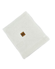 Bamboo knitted blanket MUFFINS ECRU