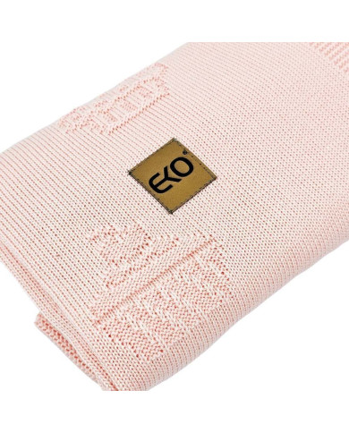 Bamboo knitted blanket MUFFINS APRICOT