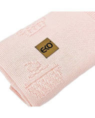 Couverture tricotée en bambou MUFFINS APRICOT