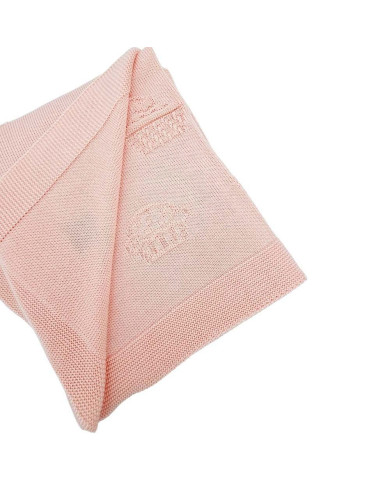 Couverture tricotée en bambou MUFFINS APRICOT