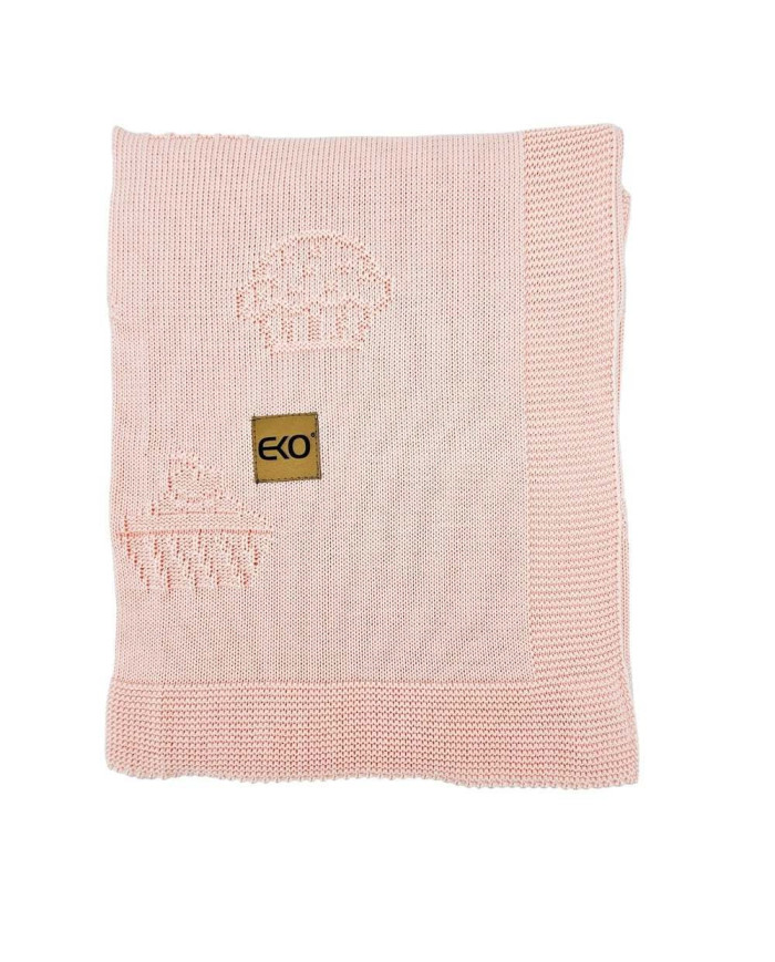 Bamboo knitted blanket MUFFINS APRICOT
