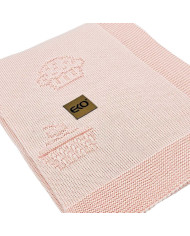 Couverture tricotée en bambou MUFFINS APRICOT