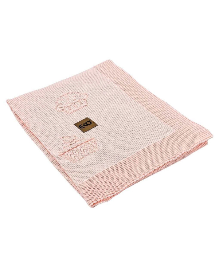 Couverture tricotée en bambou MUFFINS APRICOT