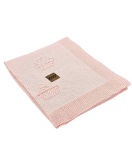 Couverture tricotée en bambou MUFFINS APRICOT