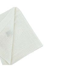 Bambus-Strickdecke LETTERS ECRU