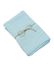 Lange en mousseline léger – Respirant et Doux pour Peau Sensible 120 x 120 cm 1pièces LIGHT BLUE