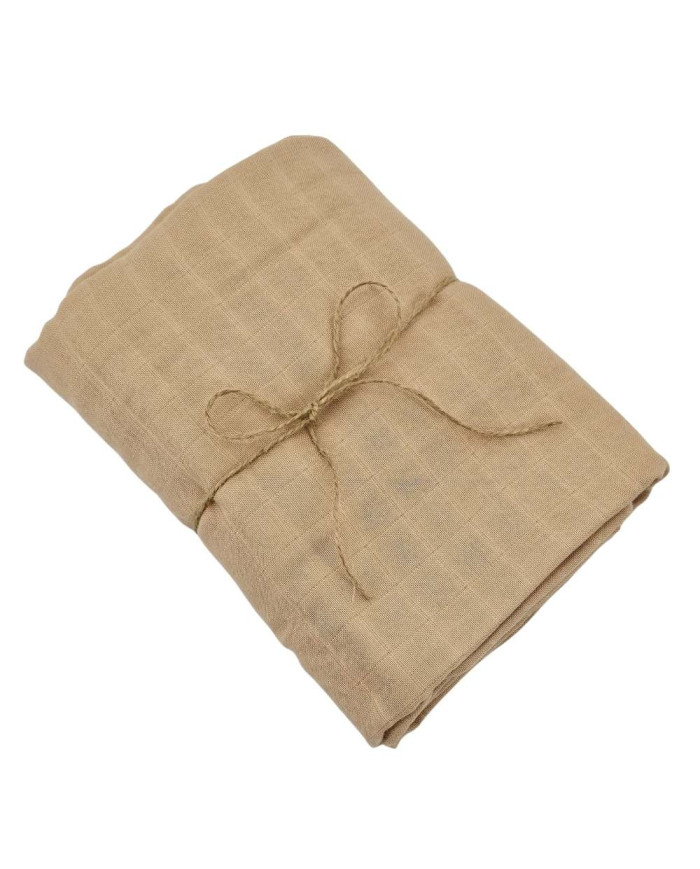 Lightweight Muslin Swaddle – Breathable & Soft for Sensitive Skin 120 x 120 cm 1pcs. CARAMEL