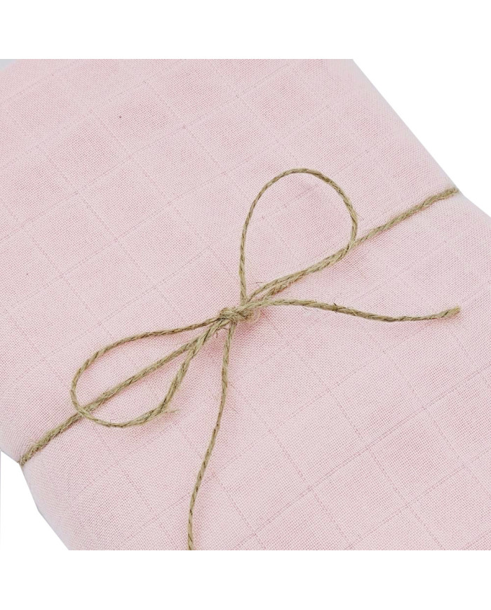 Leichter Musselin-Pucktuch – Atmungsaktiv & Weich für Empfindliche Haut 120 x 120 cm 1Stck. PINK