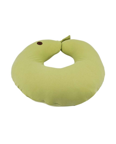 Подушка-рогалик для кормления из джерси – Мягкая и Эластичная GREEN