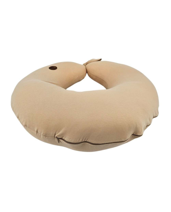 Jersey Nursing Pillow – Soft & Elastic Breastfeeding Support CARAMEL